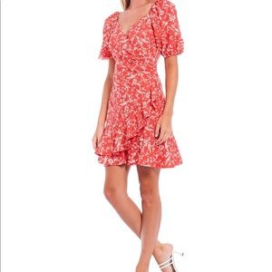 Sachin + Babi Ruffle Puff Sleeve Dress